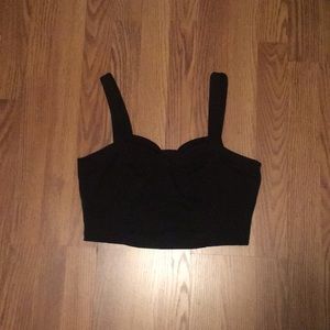 Black crop top